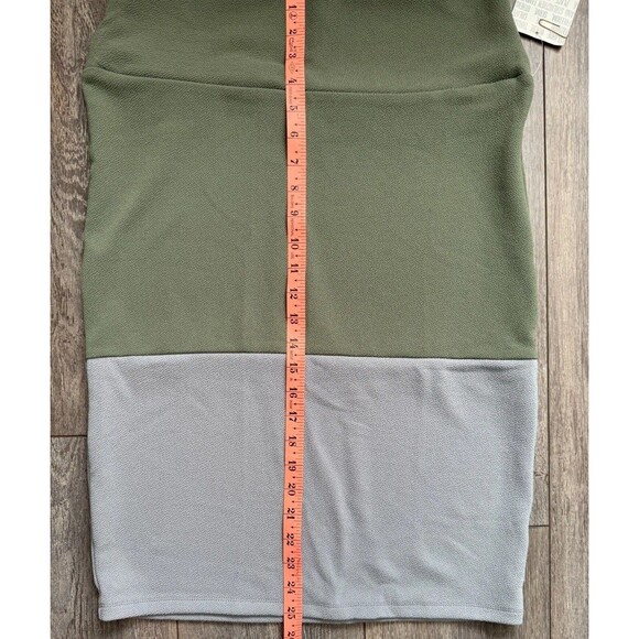 NWT LulaRoe Cassie Skirt Size L Gray Green Pencil Straight Skirt - Picture 5 of 8
